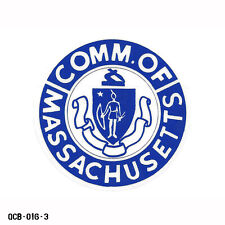 Vintage Commonwealth of Massachusetts Window Decal Sticker picture