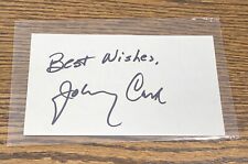 Johnny Cash-Autographed/Signed Index Card-Country Western Star-1970s picture