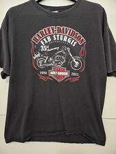 Harley Davidson Shirt Men XL Black Short Sleeve FXB Sturgis Moto 35th Dover Ohio picture