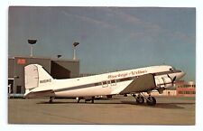 Douglas DC-3 Hawkeye Airlines Des Moines Iowa Vintage Postcard picture