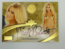NICOLE BENNET 2021 Benchwarmer Gold Edition AUTOGRAPH CARD Gold Foil picture