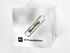 Praseodymium metal - Acrylic Element cube 50x50x50mm - Element collection picture