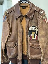 WW2 USAAF A-2 FLIGHT 375th Bombardment Jacket Size 40 picture