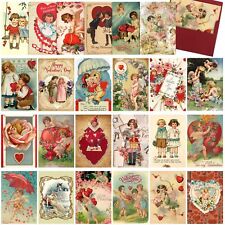 24 Pcs Vintage Valentine's Cards Valentine's Day Cards with Envelopes Retro V... picture