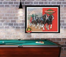 Budweiser - Clydesdales - Rare - King of Beers - Metal Sign 11 x 14 picture