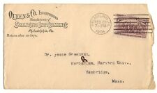 Queen & Co Scientific Instruments Philadelphia Pa 1894 Canceled Stamp Landing of picture