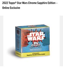 BRAND NEW FACTORY SEALED 2022 TOPPS STAR WARS CHROME SAPPHIRE EDITION CONFIRMED  picture