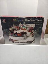 Vintage Fiber Optic Christmas Snow Winter Village Puleo Tree Co Complete Works picture