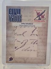 2019 Historic Autographs Civil War Divided John Schofield Cut Autograph picture