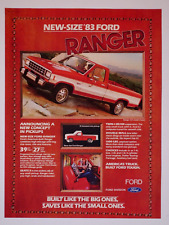 1983 Ford Ranger Pickup 150 Vintage Original Magazine Print Ad 8 5 x 11