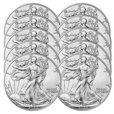 Lot of 10 - 2022 American Silver Eagle -1 oz $1-Silver Coin BU picture