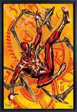 Iron Spider Sideshow Fine Art Print Mark Brooks HD Aluminum Black Frame SOLD OUT picture