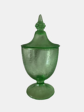 Depression glass candy jar picture