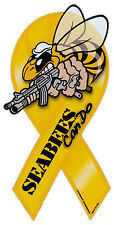 Ribbon Magnet - Seabees - United States Navy Construction Battalion - Sea Bees picture