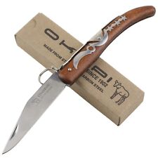 Okapi Keyring Lock Brown Folder Pocket Knife 5.5