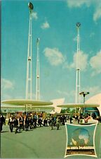 New York Worlds Fair 1964 Westinghouse Time Capsule Towers  P.UN. Chrome (N66) picture