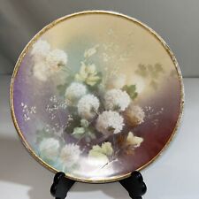 Antique Porcelain FLORAL Cabinet Plate MARTIAL REDON France 1891 to 1896. picture