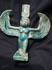 Unique Pharonic Statue Goddess Winged Isis Rare Ancient Egyptian Antiquities BC picture