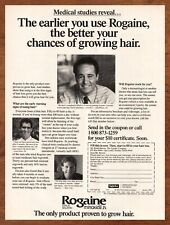1992 Rogaine Topical Solution Print Ad/Poster Man Cave Hair Health Pop Art 90s picture