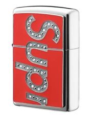 New Supreme Swarovski Crystal FW 20 Zippo Lighter Made in USA in Red picture