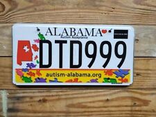 Alabama Expired 2019 Autism License Plate Auto Tag DTD999 picture