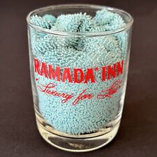 Vintage Ramada Inn Drinking Glass Roadside Motel Luxury for Life Red Print picture