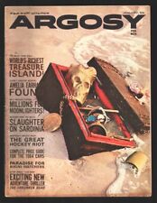 Argosy 1/1964-Popular-Skull cover-Amelia Earhart, shrunken head cheesecake-Pu... picture