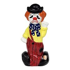 Vintage 2 Sided Clown Piggy Bank Happy Face Sad Face Circus Carnival Theme picture