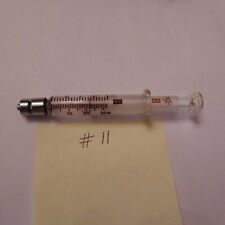 One Vintage B-D Becton-Dickinson Superward 2cc glass medical syringe metal,  #11 picture