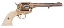 Denix Deluxe Gold Finish Peacemaker Cavalry Pistol Replica picture