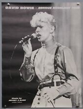 David Bowie Poster Original By Jeffrey A Blake Serious Moonlight Tour 1984 #2 picture