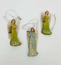 Lot of 3 Christmas Angel Ornaments With Ornament Strings picture
