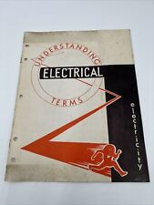 Vintage 1950 Understanding Electrical Terms Booklet For Teaching Vocational Ag. picture