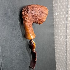Monte Verde Golden Tan Handmade Blowfish Body Shape Collectible Tobacco Pipe picture