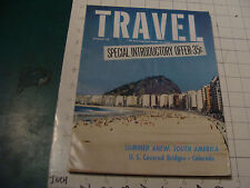 vintage CLEAN Magazine: TRAVEL sept 1959, 68pgs, SOUTH AMERICA, covered bridges picture