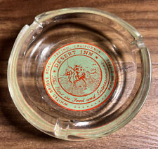 Vintage 1940-50s Desert Inn Fresno California Collectible Glass Ashtray - RARE picture