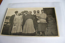 Rare Antique Vintage RPPC Real Photo Postcard Family Pic Rocks Hats Child Kid picture