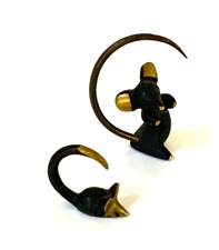 Walter BOSSE Vienna TINY Austria Funny MOUSE Patinated Brass Black picture