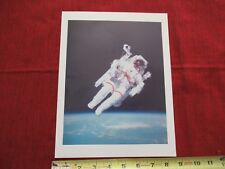 COLLECTABLE PRINT ASTRONAUT FLOATING IN PACE NASA VINTAGE REPRODUCTION &BLI picture