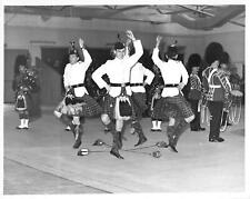 1967 Press Photo Scots Guards Dancers Stanmore Bagpipes pipers kilts band kg picture