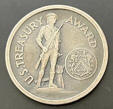 US Treasury Award 1941 - 1945 War Finance Patriotic Service Medal Token Silver picture