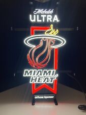 New Michelob Ultra Miami Heat LED Light Beer Sign Not Neon bar light Busch picture
