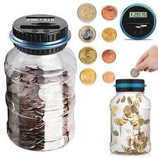 2.5L Digital Coin Counter Savings Jar Piggy Bank W LCD Screen Automatic Counting picture
