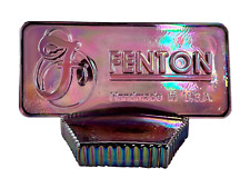Fenton Art Glass Logo Store Display Sign 9799 Plum Iridize picture