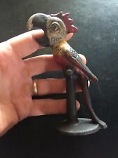 Parrot Cast Iron Beer Bottle Opener BBQ Patina Bird Soda Collector Patina GIFT picture