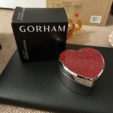 Gorham Metalware Razzle Dazzle Trinket Box Red Heart picture
