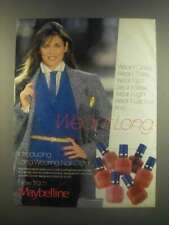 1985 Maybelline Long wearing Nail Color Ad picture