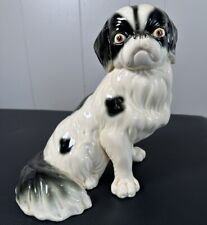 Vintage Japanese Chin Pekingese Dog Ceramic Figurine Statue, Germany, 10” 1920s picture