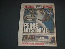 2003 OCT 21 NEW YORK POST NEWSPAPER- JASON GIAMBI STEROID INVESTIGATION- NP 4153 picture