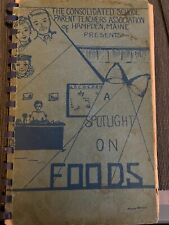 Vintage Hampden Maine School PTA Spotlight on Foods recipes cookbook picture